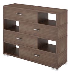 Стеллаж Мэрдэс СБ-40/4-ПВК (закругленная верхняя полка) Шамони Merdes