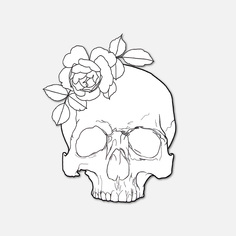 Тату переводные Miamitats Flowers & bones