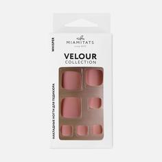 Набор накладных ногтей Miamitats Velour, Whisper, для педикюра