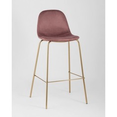 Барный стул Stool Group, золотой/пыльно-розовый