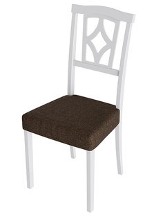 Стул ТриЯ Сити 3, белый матовый/коричневый Triya