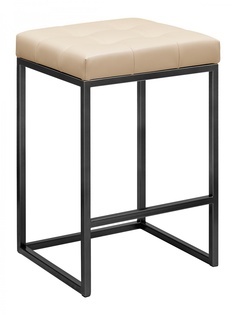 Полубарный стул GreenWeen GW-SOHO-B-LEA-LB, черный