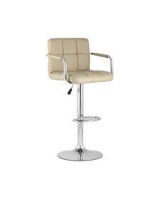 Барный стул Stool Group, серебристый/бежевый