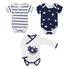 Боди - 3 шт. 30-163 цв. ассорти р.74-80 Lucky Child