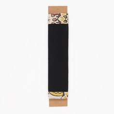 Когтеточка для кошек Пижон, плоская с флисом, джут, серая, 10 х 54 см