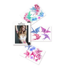 Тату переводные Miami Tattoos "Origami" (Цв: Разноцветный ) Miamitats