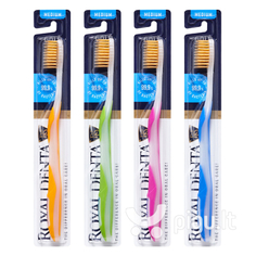 Royal Denta зубная щетка средней жесткости с наночастицами золота Gold Medium No Brand