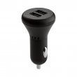 Автомобильное зарядное устройство Ozaki O!tool Dual Car Charger 2.1A (OT281) чёрный карбон No Brand