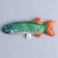 Игрушка для кошек Пушистое счастье Щука с мятой из текстиля, 20 x 7,1 см