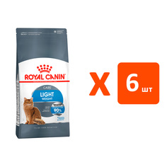 Сухой корм для кошек Royal Canin Light Weight Care диетический, 6 шт по 1,5 кг