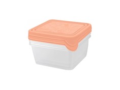 Набор контейнеров для продуктов HELSINKI Artichoke 3 шт. 0,45 л квадратные персиковая кара Plast Team