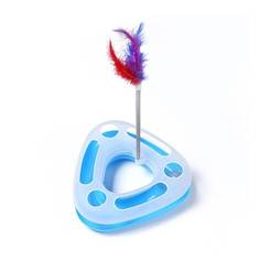 Игрушка для кошек Ripoma Треугольный трек Happy Circle голубой