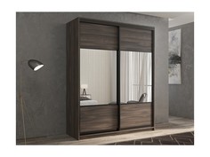 Шкаф-купе 2-х дверный Кааппи 6 Орех Тьеполло 160х45х230 см Олмеко