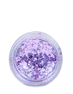Блёстки для лица и тела Queridos Glitters Глиттер гель Лаванда 3 мл No Brand