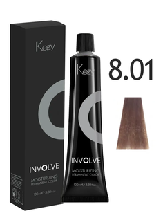 Стойкая крем-краска KEZY involve color 8/01 для волос 100мл