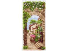 Рисунок на канве «Летнее кафе» Матренин посад