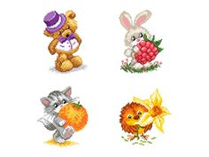 Рисунок на канве (набор из 4-х сюжетов) Матренин посад