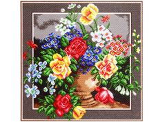 Рисунок на канве «Цветочное изобилие» Матренин посад