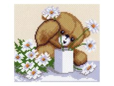 Рисунок на канве «Цветы для мамы» Матренин посад