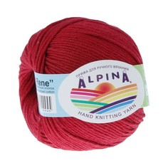Пряжа ALPINA RENE 10 шт. в упак. цвет бордовый RENE-020, 105 м от