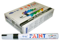 Маркер строительный СЕРЕБРО Масл. основа 12шт. SKRAB 27078