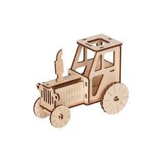REZARK Пазл 3D фанера Трактор TAR-03, 9.5x12x7 см от