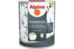 РАЗБАВИТЕЛЬ ДЛЯ АЛКИДНЫХ ЛАКОКРАСОЧНЫХ МАТЕРИАЛОВ 0,75 Л (1/6) "ALPINA"