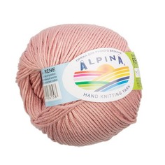 Пряжа ALPINA RENE 10 шт. в упак. цвет античная роза RENE-019, 105 м от