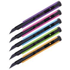 Нож канцелярский BERLINGO "Color Zone", 9мм, арт. 285138 - (3 шт.) No Brand
