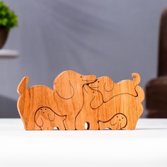 Сувенир-пазл "Семья собак", 5 шт ,16х8 см Bazar