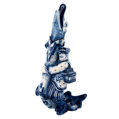 Штоф фарфоровый "Галантный кавалер". Гжель Russia The Great