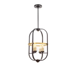 Lumina Deco Подвесная люстра Lumina Deco Monterey LDP 1141-4 BK+MD