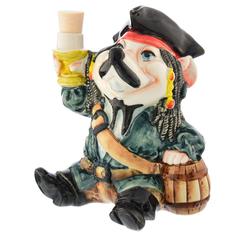 Штоф фарфоровый "Крыса-пират". Гжель Russia The Great