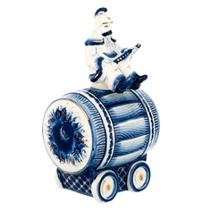 Штоф фарфоровый "Пожарный". Гжель Russia The Great