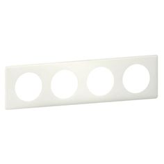 Legrand Рамка 4-постовая Legrand Celiane белая перкаль 066704