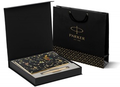 Подарочный набор: Jotter XL SE20 Monochrome в подар. упаковке стержень Mblue и Ежедневник Parker