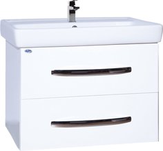 Bellezza Тумба с раковиной Bellezza Рокко 80 с 2 ящиками подвесная белая (Q80)