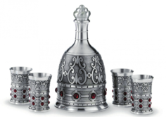 Коллекционный набор для водки "Графский" (штоф + 4 стопки) Sks Artina