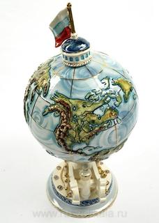 Штоф фарфоровый "Глобус" Russia The Great