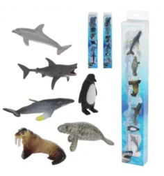Набор фигурок для купания Наша Игрушка Морские животные, 6 шт. No Brand