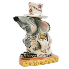 Штоф фарфоровый "Крыса-сказочник". Гжель Russia The Great