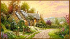 Милато Алмазная вышивка Домик на окраине Diy-F-223, 45x25 см Milato