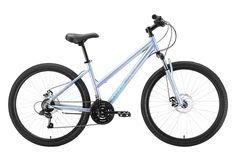 Велосипед STARK Luna 26.1 D -16" -22г. (голубой-оранжевый)