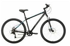 Велосипед STARK Respect 29.1 D Microshift -18"-22г. (черный-синий)