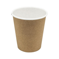 Стакан одноразовый бумажный 450мл крафт 50шт No Brand