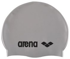 Шапочка для плавания ARENA Classic Silicone , арт.9166251, СЕРЕБРИСТЫЙ, силикон