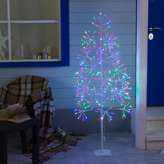 Светодиодное дерево елка 1.5 м, 324 LED, мерцание, 220 В, свечение мульти No Brand