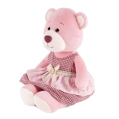 Мягкая игрушка Maxitoys Мишка Молли в платье с передником, 21 см