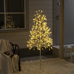 Светодиодное дерево елка 1.5 м, 324 LED, мерцание, 220 В, свечение теплое белое No Brand