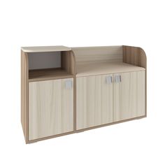 Тумба под обувь Викс-3 ясень шимо светлый/темный 34,4 х 100 No Brand